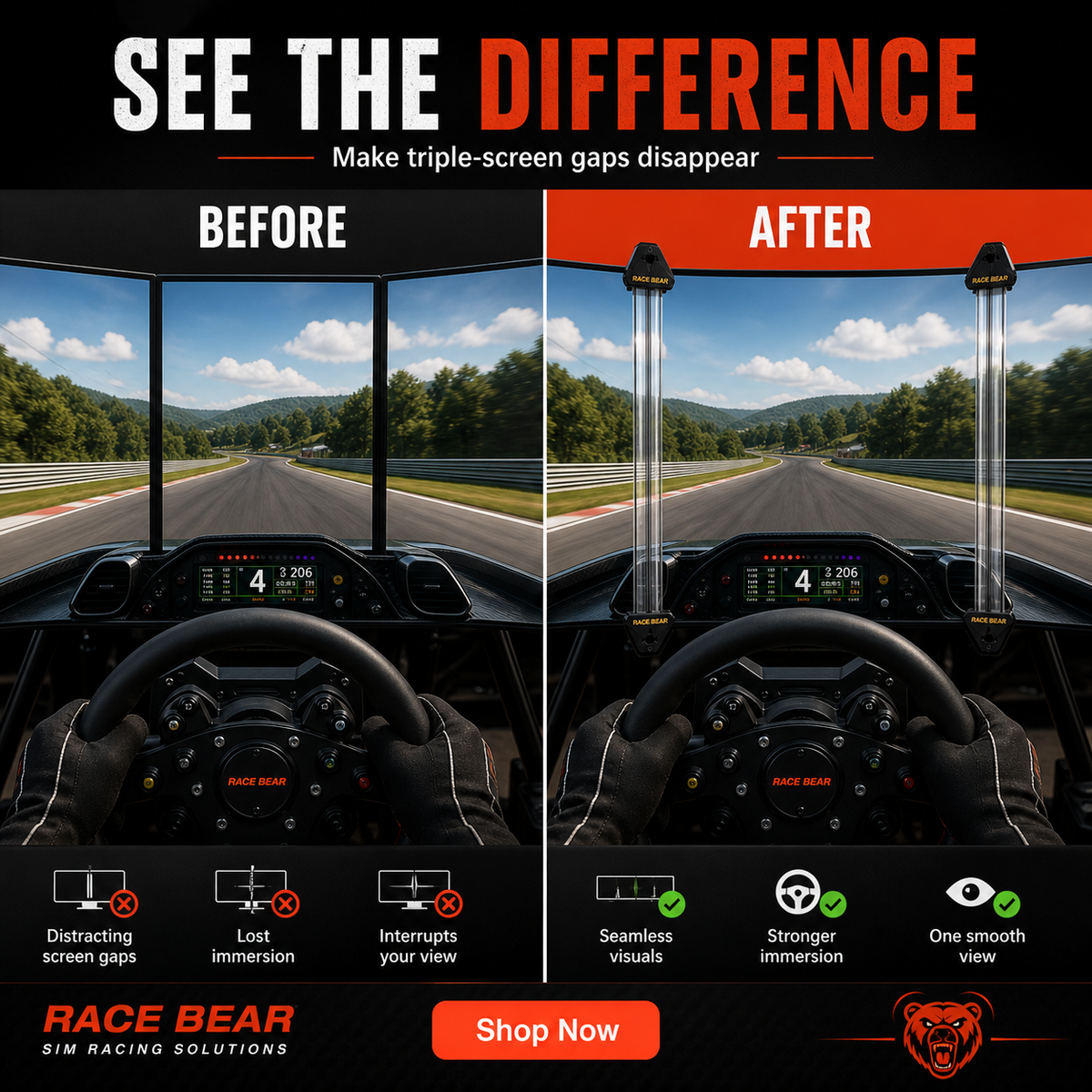 RB Bezel-Free Kit Pair for 21"-35" Screens